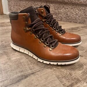 Cole Haan Brown Leather Hiking Boots